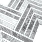 Sample - Calacatta Bluette, Thassos White 13x16 Polished Chevron Mosaic Tile (7.24 sq ft/case, 5-Pack)