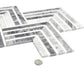 Calacatta Bluette and Thassos White polished marble chevron mosaic tile with 13x16 size in a polished finish