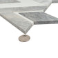 Sample - Calacatta Bluette, Thassos White 12x12 Polished Diamond Mosaic Tile (4.65 sq ft/case, 5-Pack)