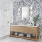 Sample - Calacatta Bluette, Thassos White 12x12 Polished Picket Mosaic Tile (4.91 sq ft/case, 5-Pack)