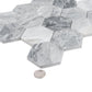 Sample - Light Gray 12x10 Honed Calacatta Bluette Hexagon Mosaic Tile (4.38 sq ft/case, 5-Pack)