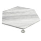 Sample - Light Gray 10x10 Honed Calacatta Bluette Hexagon Tile (2.95 sq ft/case, 5-Pack)
