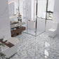 Sample - Light Gray 12x10 Polished Calacatta Bluette Hexagon Mosaic Tile (4.38 sq ft/case, 5-Pack)