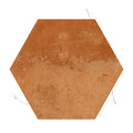 Sample - Terra Mauve White 9x10 Matte Hexagon Porcelain Tile (18 pack, 8.07 sq ft/case)