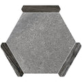 Sample - Fossil Gray 9x10 Matte Hexagon Porcelain Tile (18 pack, 8.07 sq ft/case)