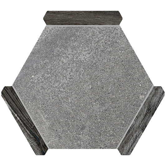 Fossil Gray 9x10 Matte Hexagon Porcelain Tile (18 pack, 8.07 sq ft/case) - Sample