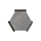 Aureole 8.66 in. x 9.84 in. Matte Fossil Gray Porcelain Hexagon Wall and Floor Tile (8.07 sq ft/case) - 18 Sheet