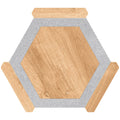 Sample - Oak wash Gray 9x10 Matte Hexagon Porcelain Tile (18 pack, 8.07 sq ft/case)