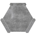Sample - Coin Gray 9x10 Matte Hexagon Porcelain Tile (18 pack, 8.07 sq ft/case)