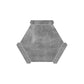 Aureole 8.66 in. x 9.84 in. Matte Coin Gray Porcelain Hexagon Wall and Floor Tile (8.07 sq ft/case) - 18 Sheet