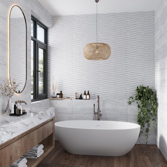 Light Gray 12x24 Field Matte Porcelain Tile (5 pack, 10.763 sq ft/case) - Sample