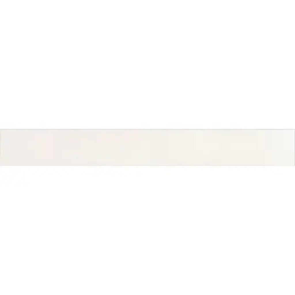 pure white 2x16 matte porcelain elongated subway tile with smooth finish