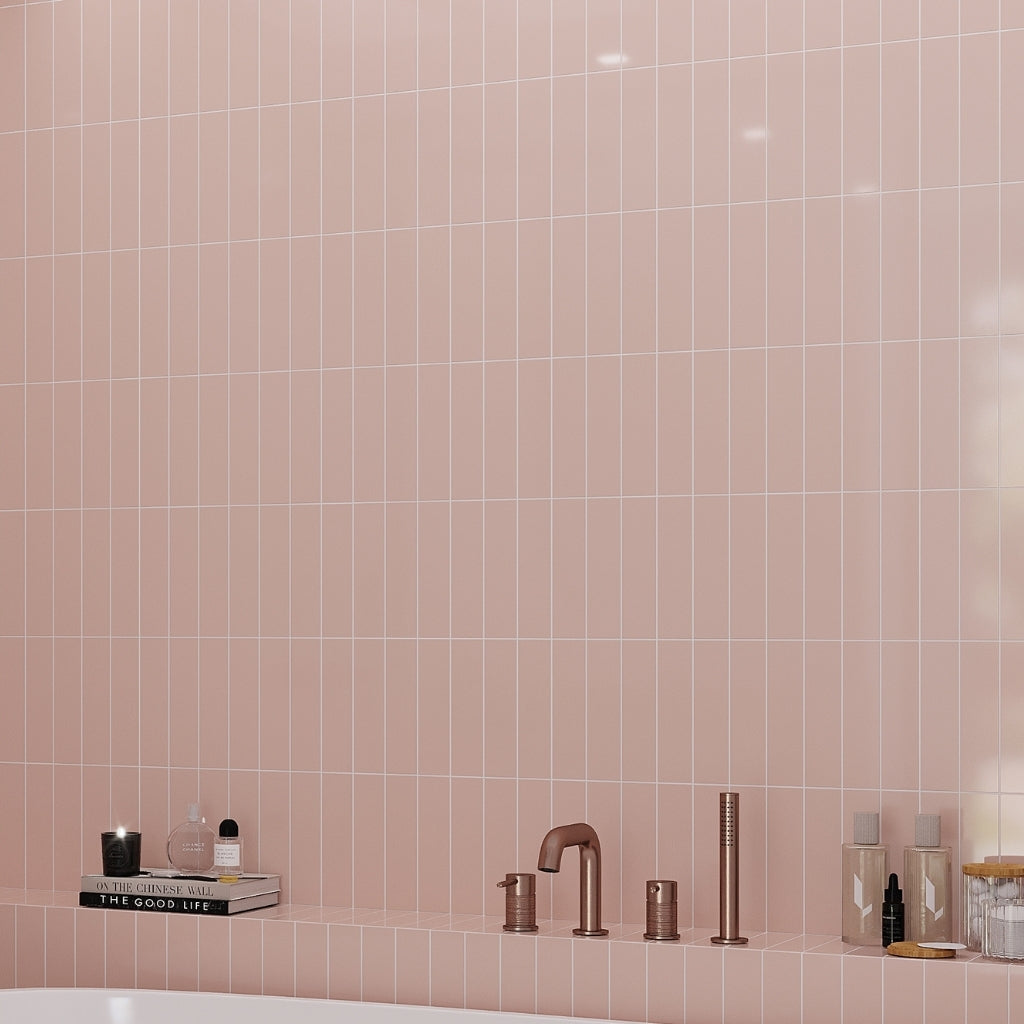 Pink 2x8 Glossy Ceramic Subway Tile (60 pack, 6.46 sq ft/case) – Apollo ...