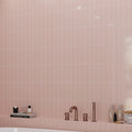 Pink 2x8 Glossy Ceramic Subway Tile (60 pack, 6.46 sq ft/case)