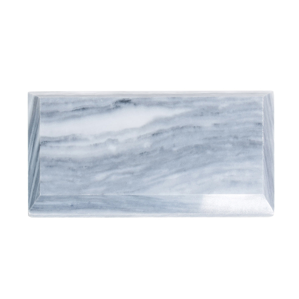 Beveled Gray Marble Subway Tile