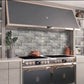 Gray Beveled Polished Marble Subway Tile