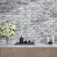 Gray 3x6 Polished Beveled Subway Bardiglio Nuvolato Marble Tile (40 pack, 5 sq ft/case)