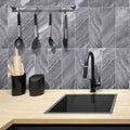 4x12 Gray Polished Tile