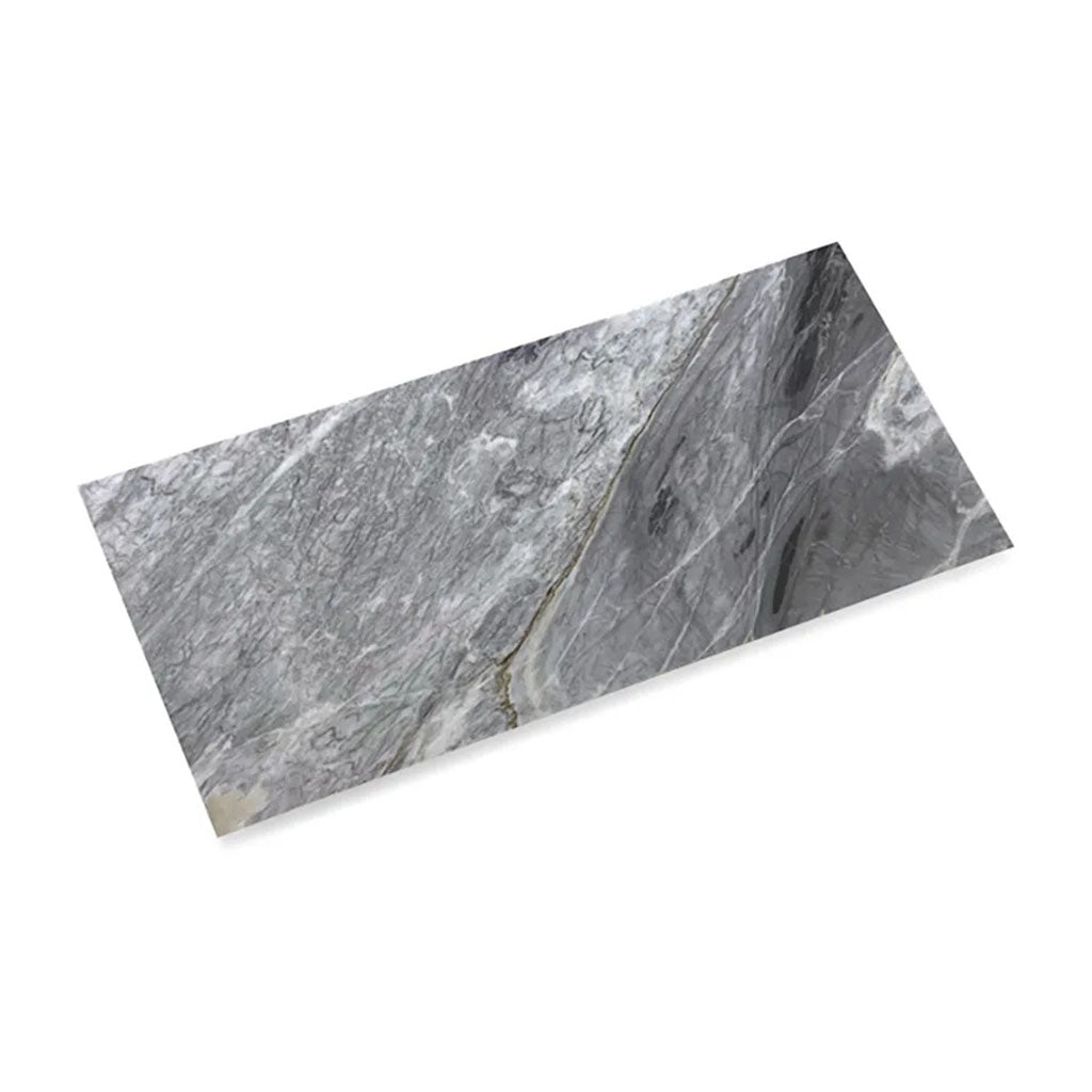 Grandis 12 in. x 24 in. Honed Gray Marble Large Format Wall and Floor Tile (10 sq ft/case) - 5 Pack