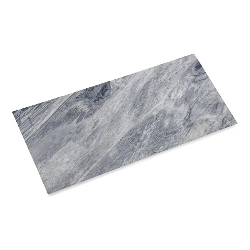 Grandis 12 in. x 24 in. Polished Gray Marble Large Format Wall and Floor Tile (10 sq ft/case) - 5 Pack