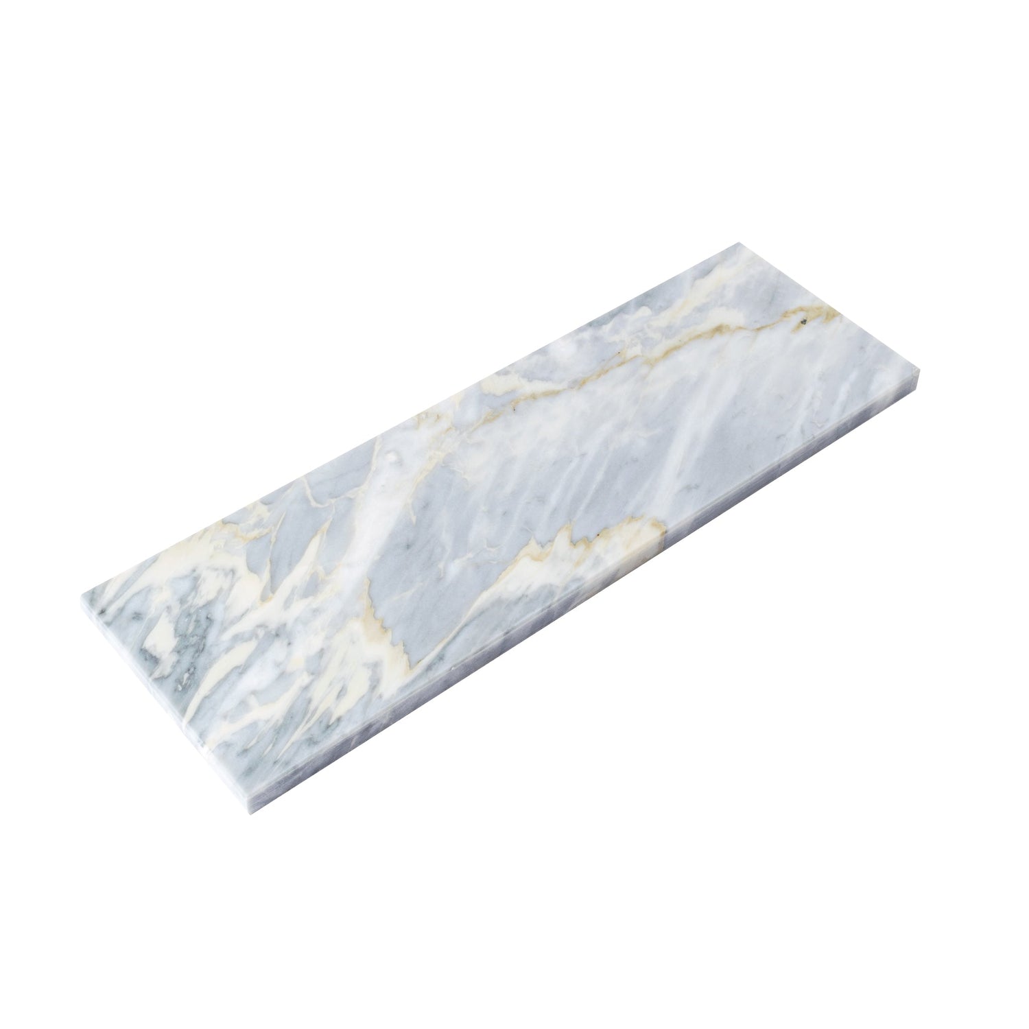 Gray 4x12 Polished Subway Marble Tile (15 pack, 5 sq ft/case) - Sample