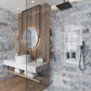 Gray 4x12 Polished Subway Marble Tile (15 pack, 5 sq ft/case) - Sample