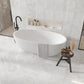 Pearl White 0.8x12 Polished Bianco Carrara Pencil Marble Tile Trim (10 pack, 0.667 sq ft/case)