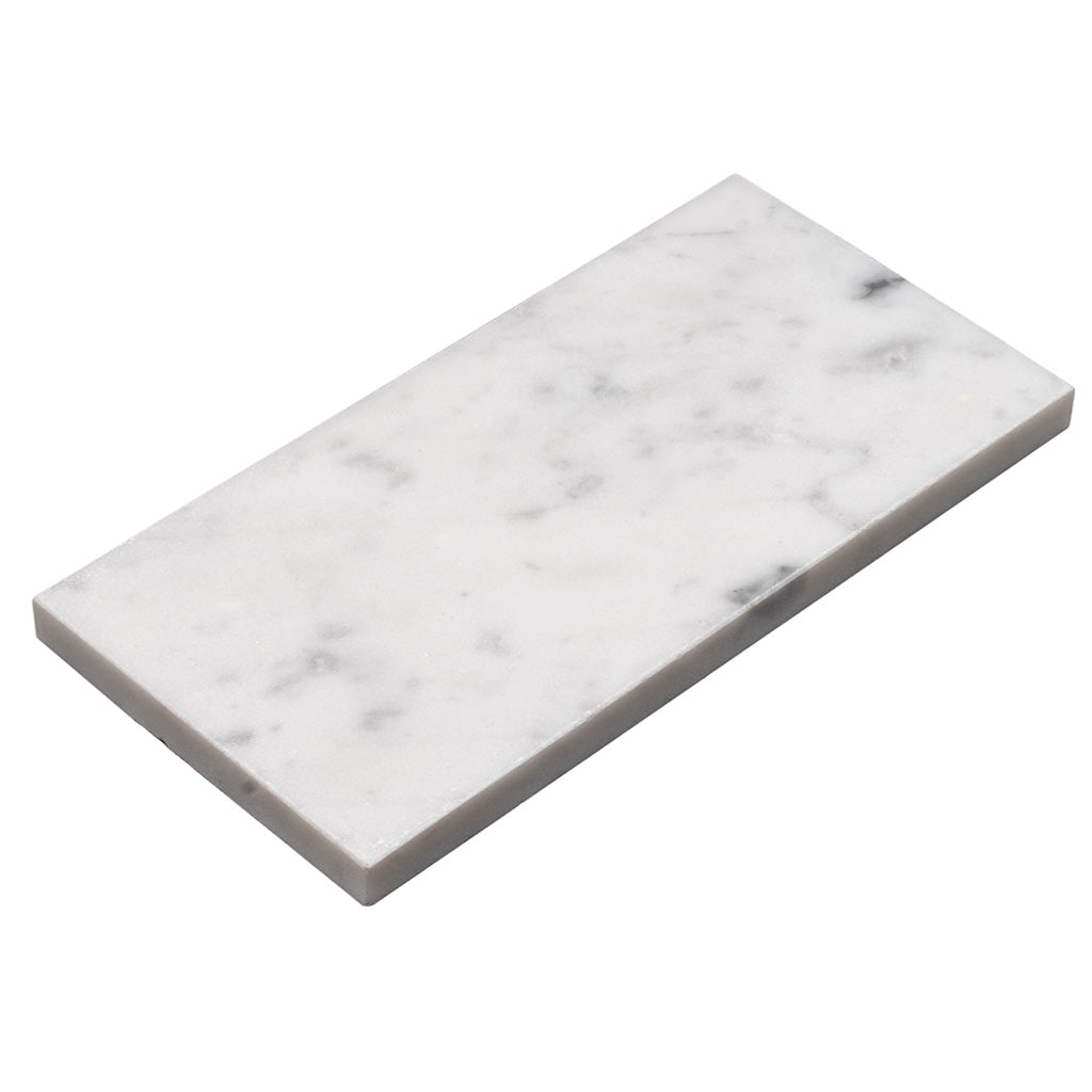 3x6 White Polished Marble Wall Tile 