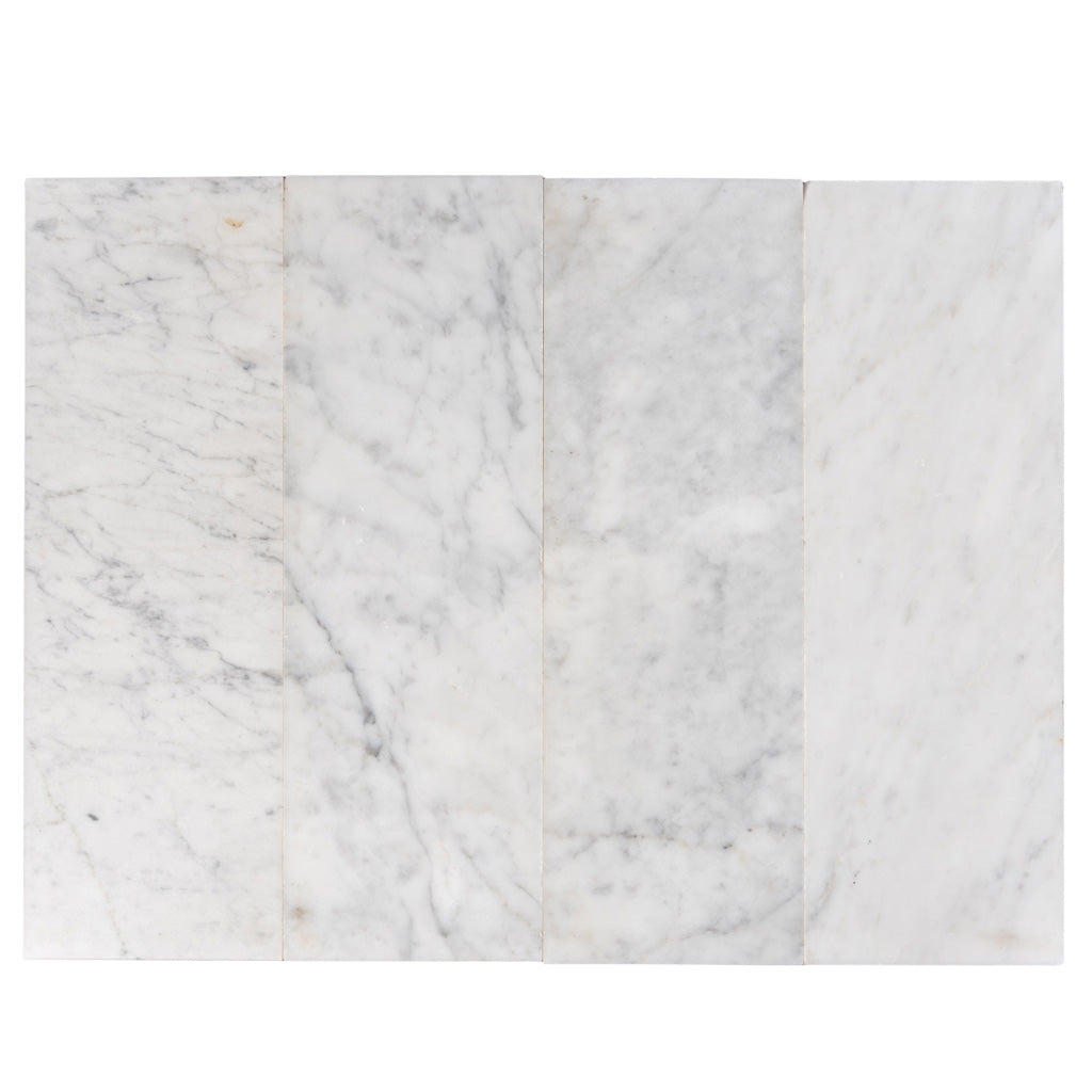 White 4x12 Subway Honed Marble Tile (15 pack, 5 sq ft/case) - Sample