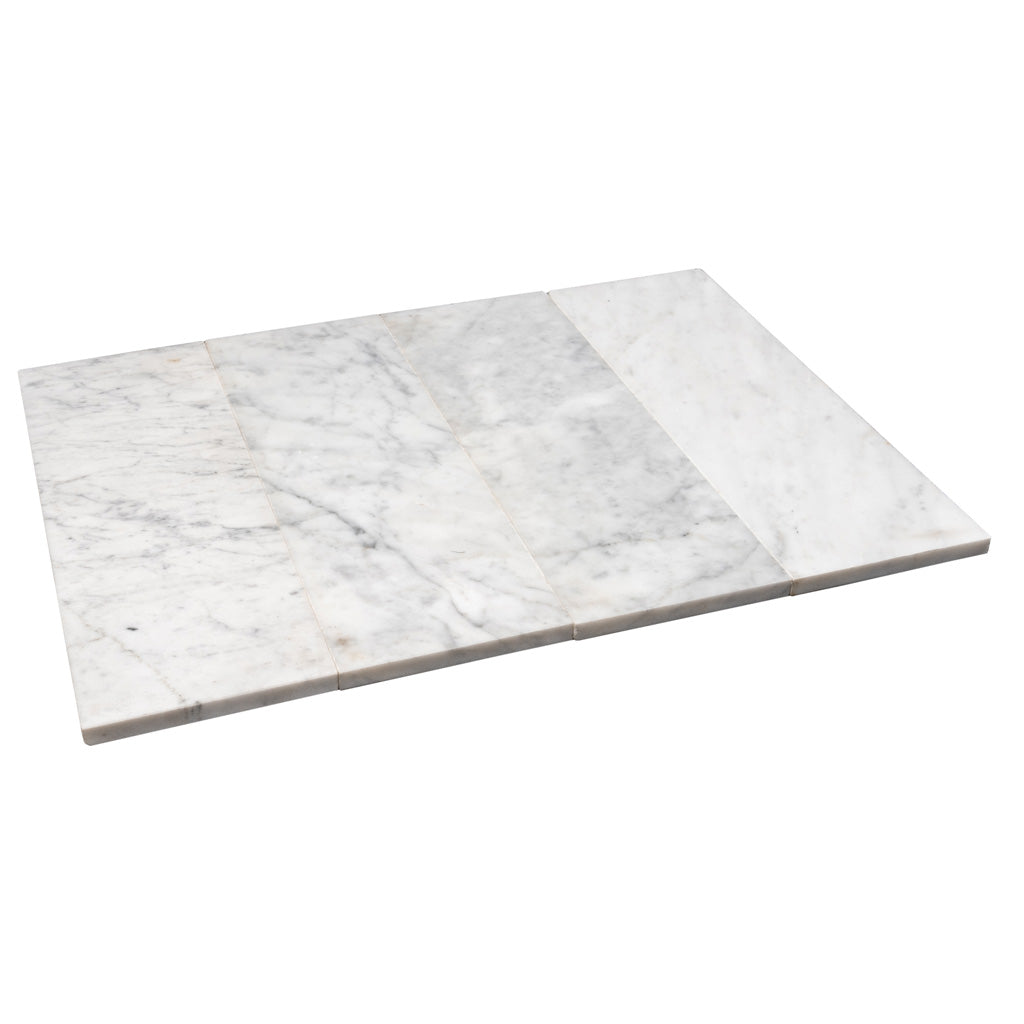 White 4x12 Subway Honed Marble Tile (15 pack, 5 sq ft/case) - Sample