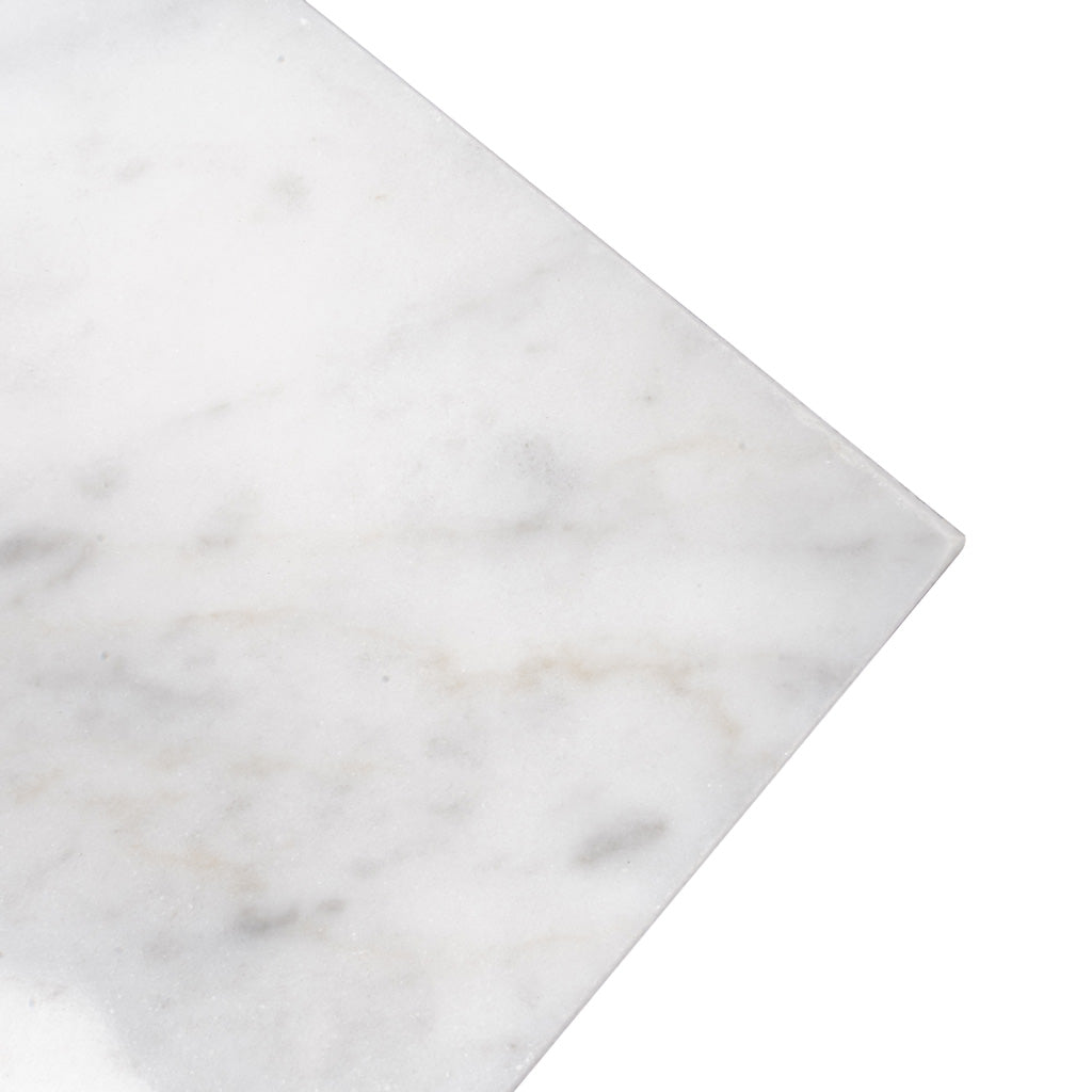 White 4x12 Subway Polished Marble Tile (15 pack, 5 sq ft/case) - Sample