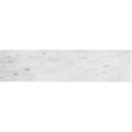 Sample - White 4x16 Honed Subway Bianco Carrara Marble Tile (10 pack, 4.44 sq ft/case)