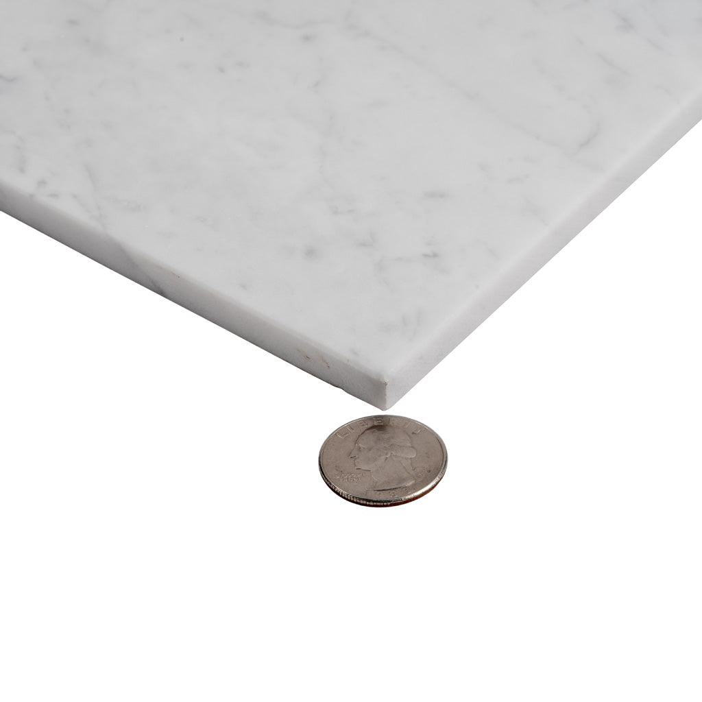 White 12x24 Field Polished Marble Tile (5 pack, 10 sq ft/case) - Sample