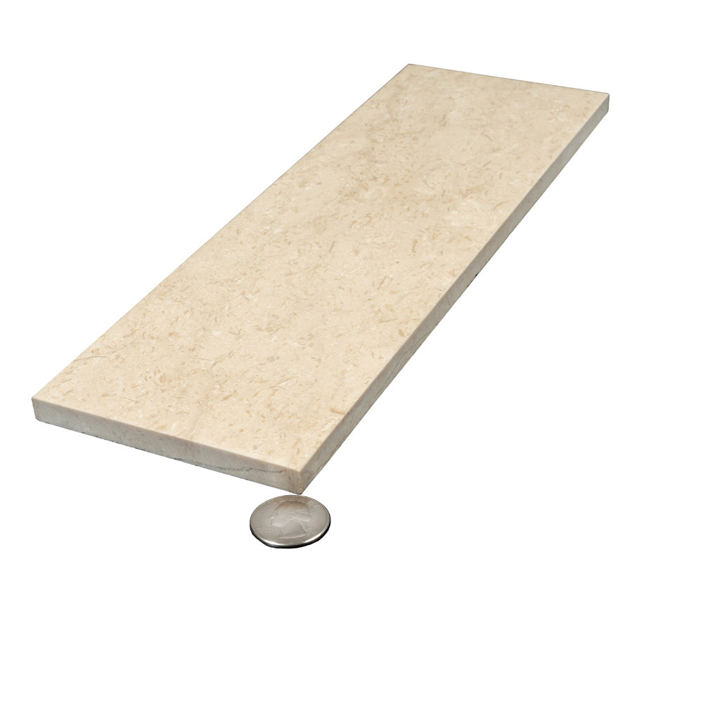 Beige 4x12 Honed Subway Marble Tile (15 pack, 5 sq ft/case) - Sample