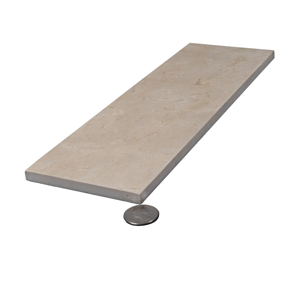 Beige 4x12 Polished Subway Marble Tile (15 pack, 5 sq ft/case) - Sample