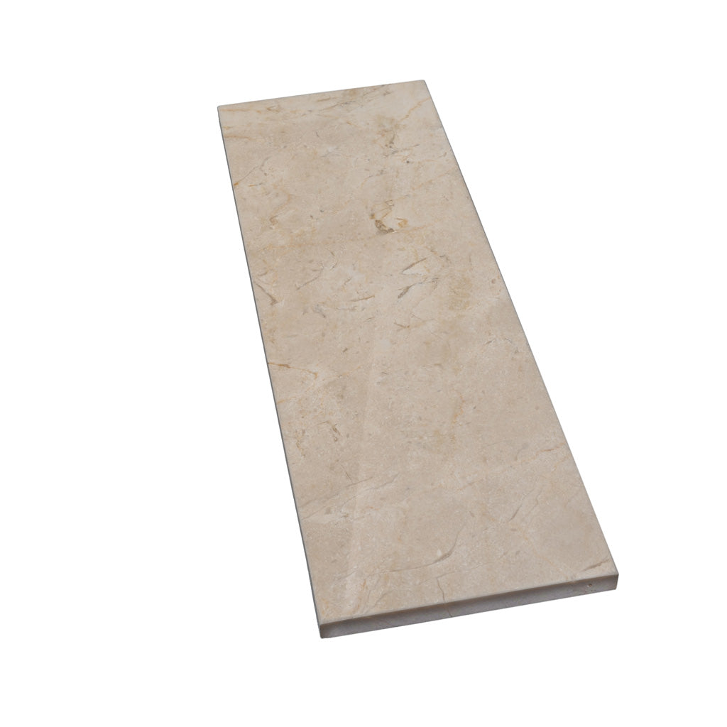 Beige 4x12 Polished Subway Marble Tile (15 pack, 5 sq ft/case) - Sample