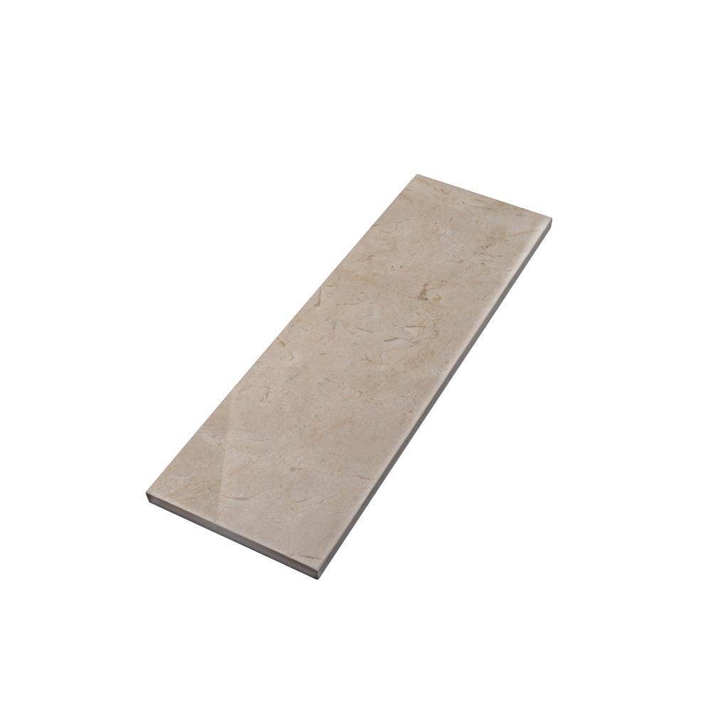 Beige 4x12 Polished Subway Marble Tile (15 pack, 5 sq ft/case) - Sample