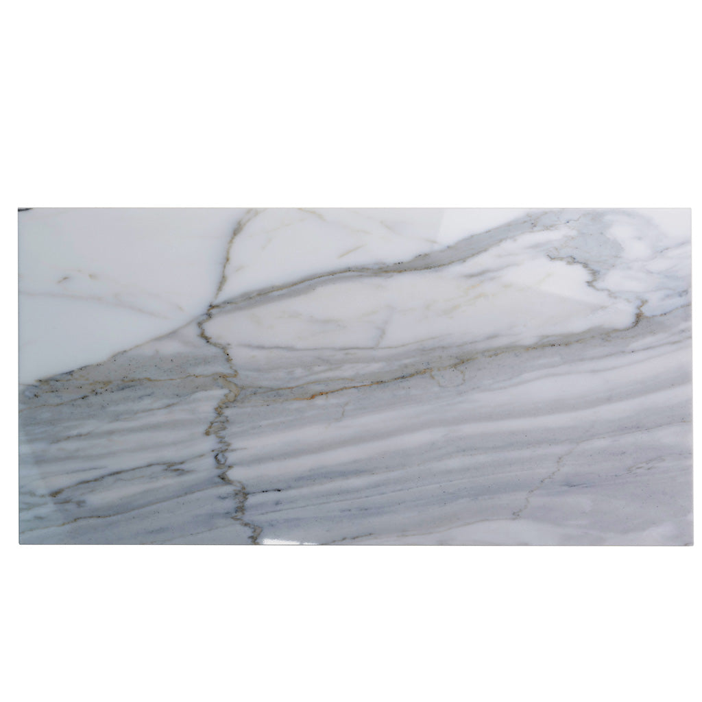 White Gray 12x24 Honed Field Marble Tile (5 pack, 10 sq ft/case) - Sample