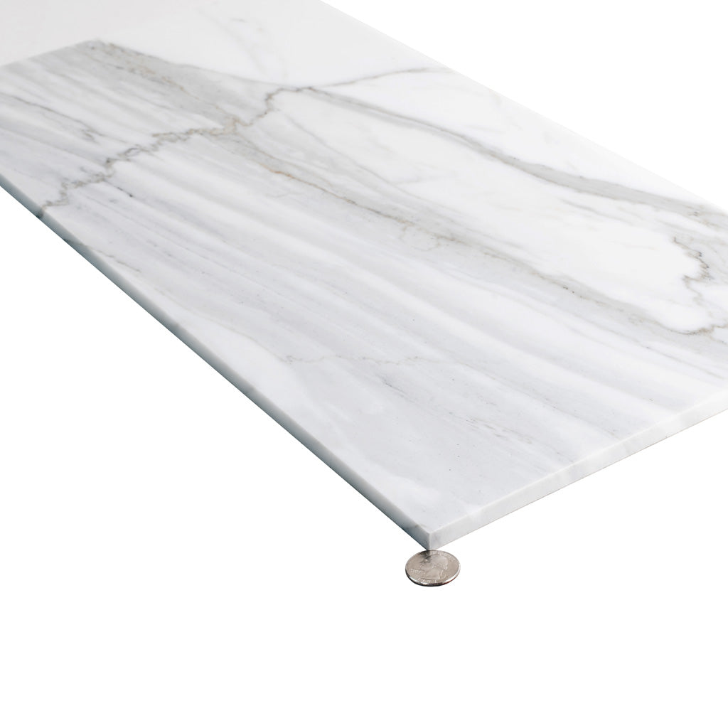 White Gray 12x24 Honed Field Marble Tile (5 pack, 10 sq ft/case) - Sample