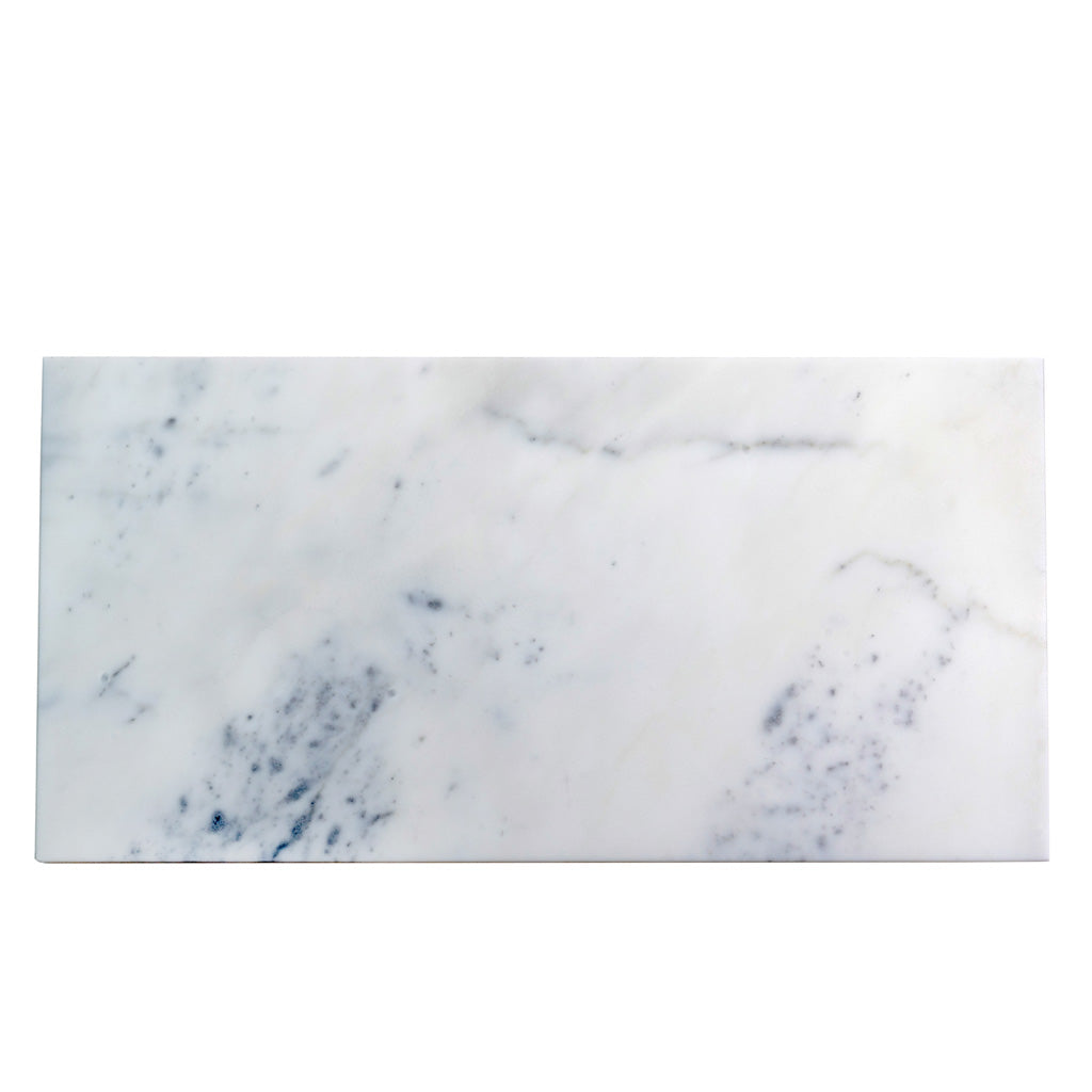 White Gray 12x24 Polished Field Marble Tile (5 pack, 10 sq ft/case) - Sample