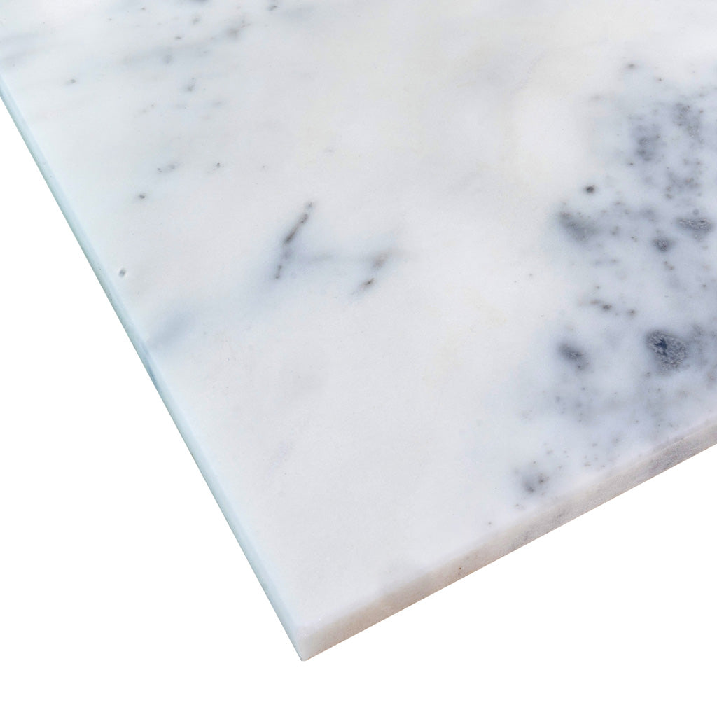 White Gray 12x24 Polished Field Marble Tile (5 pack, 10 sq ft/case) - Sample