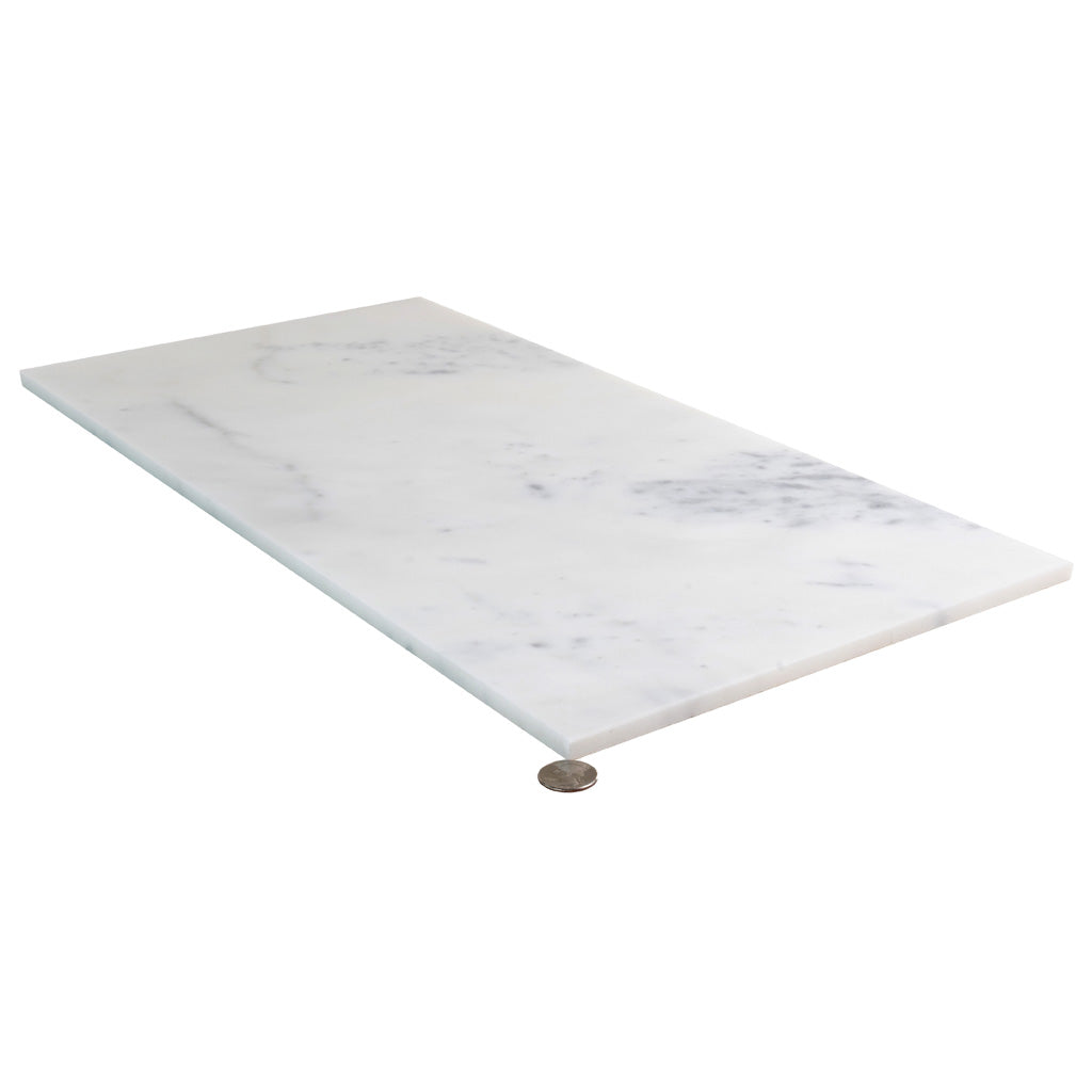 White Gray 12x24 Polished Field Marble Tile (5 pack, 10 sq ft/case) - Sample