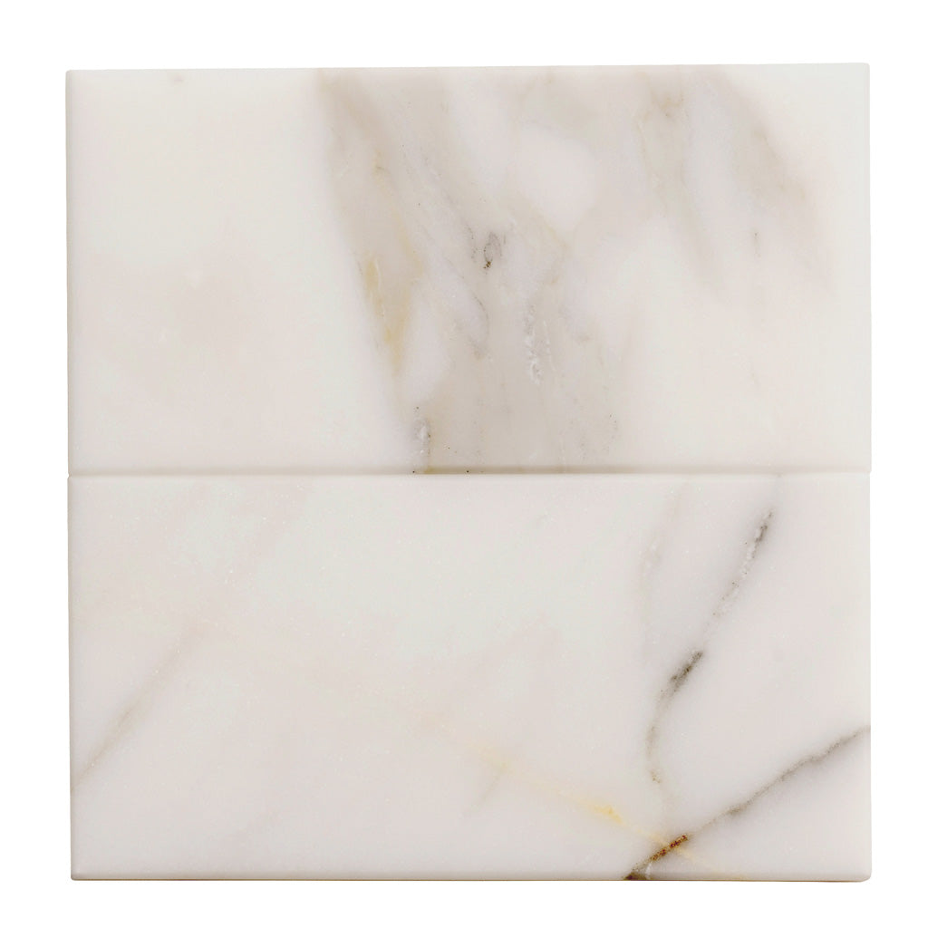 White 3x6 Honed Marble Subway Tile (40 pack, 5 sq ft/case) - Sample