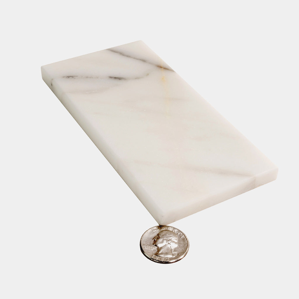 White 3x6 Honed Marble Subway Tile (40 pack, 5 sq ft/case) - Sample