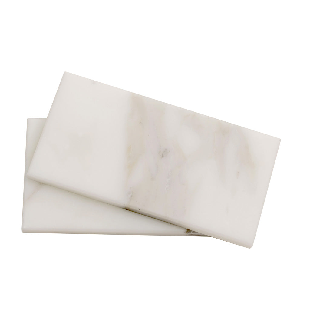 White 3x6 Honed Marble Subway Tile (40 pack, 5 sq ft/case) - Sample