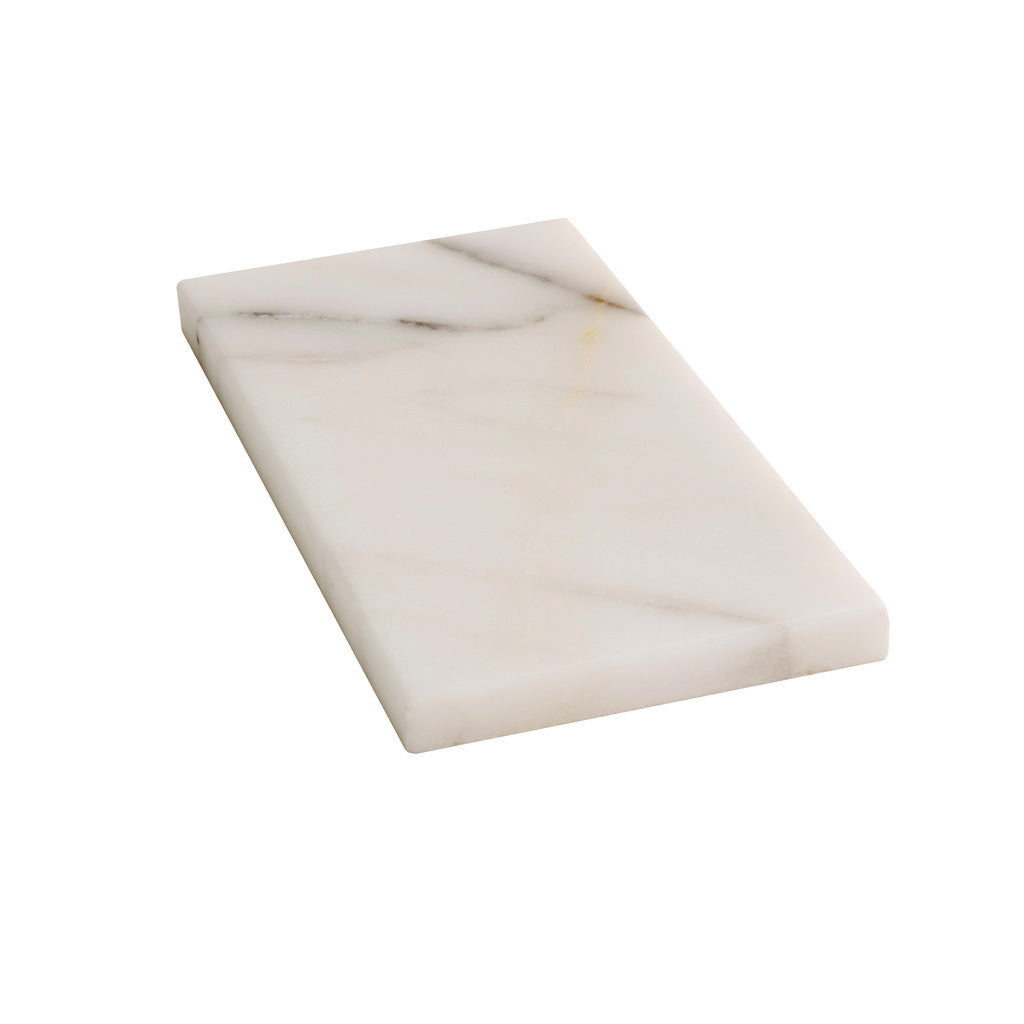 3x6 White Honed Marble Tile
