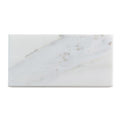 Sample - White 3x6 Polished Subway Calacatta Gold Marble Tile (40 pack, 5 sq ft/case)