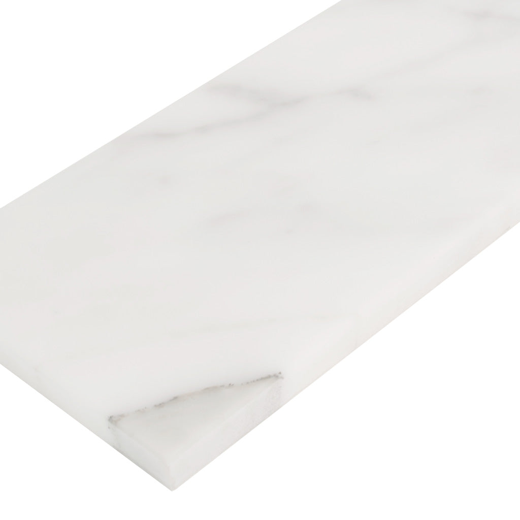 White Marble Subway Wall and Floor Tile 