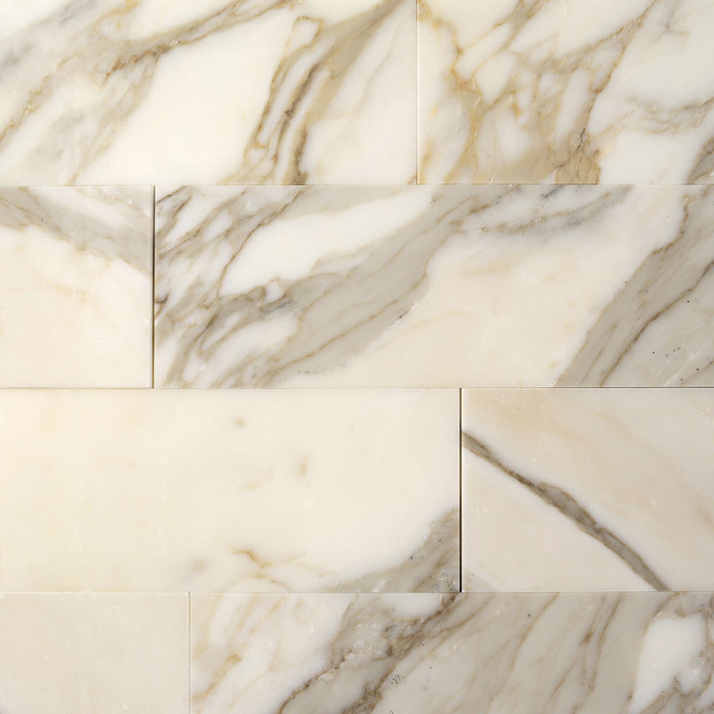 White 4x12 Marble Polished Subway Tile (15 pack, 5 sq ft/case) - Sample