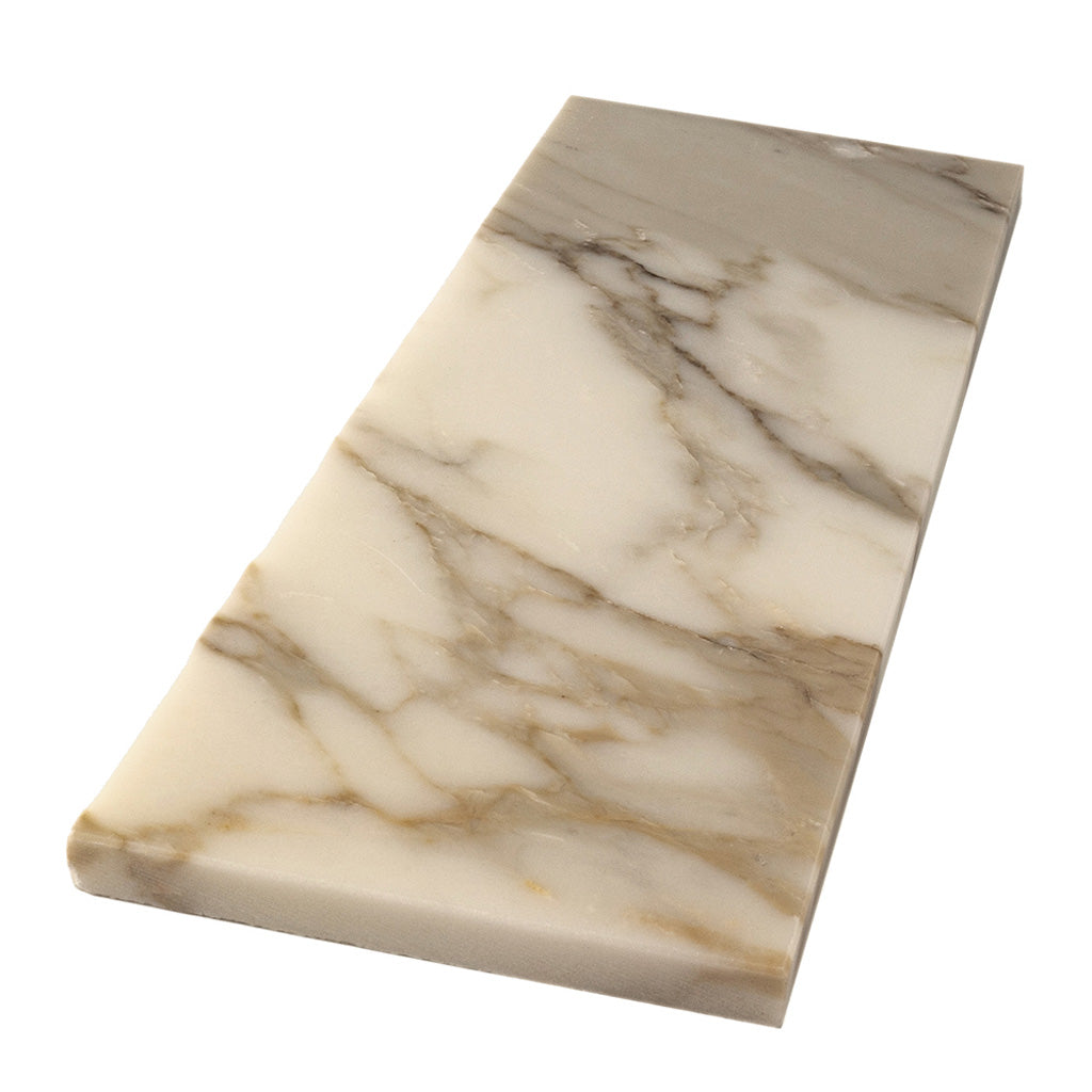 White 4x12 Marble Polished Subway Tile (15 pack, 5 sq ft/case) - Sample